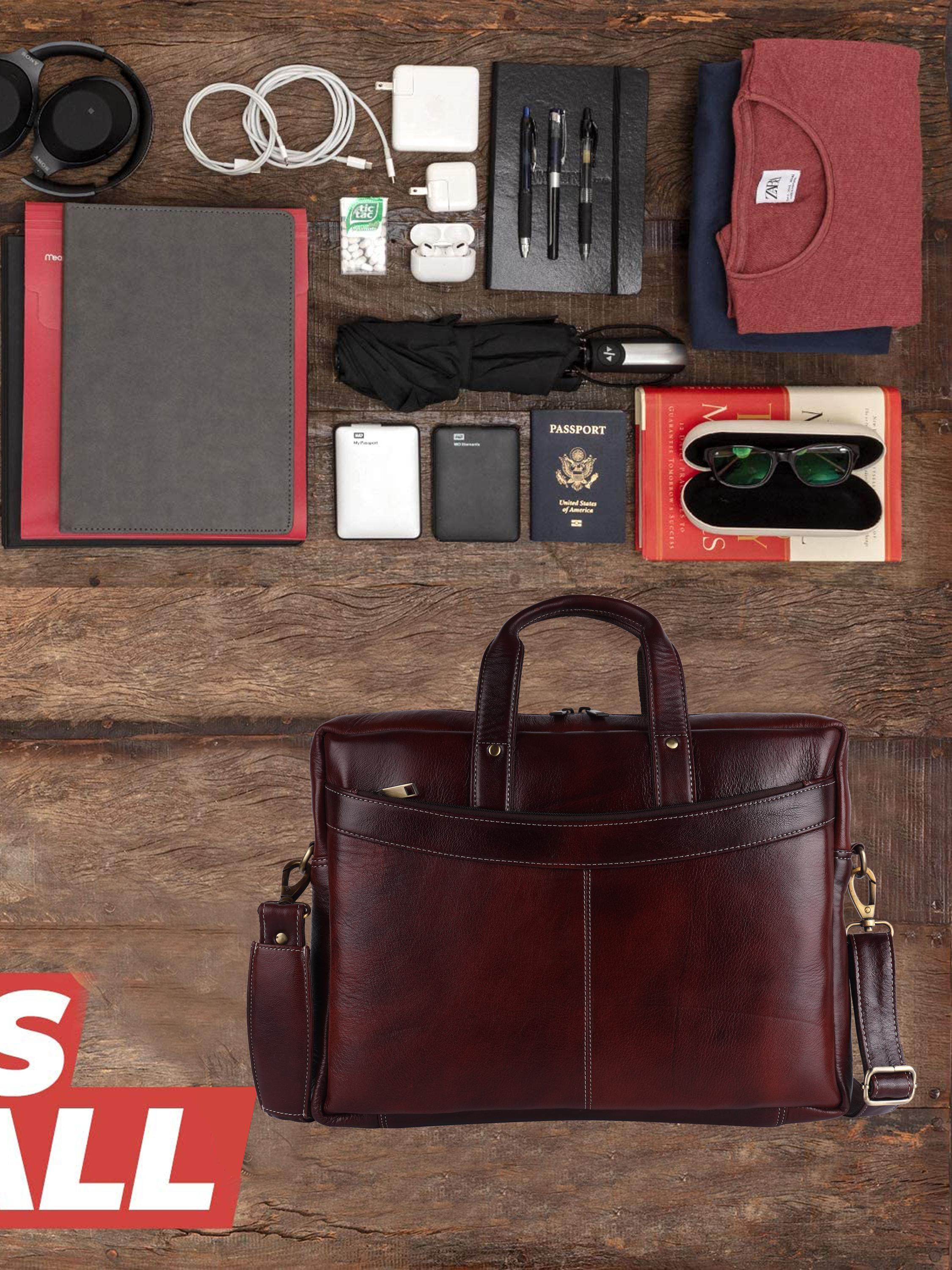 description the laptop briefcase bag is - 17885610 - Standard Image - 5