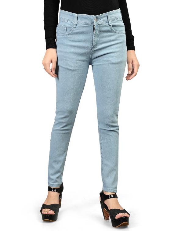mid rise stone washed denim jeans - 17885772 - Zoom Image - 0