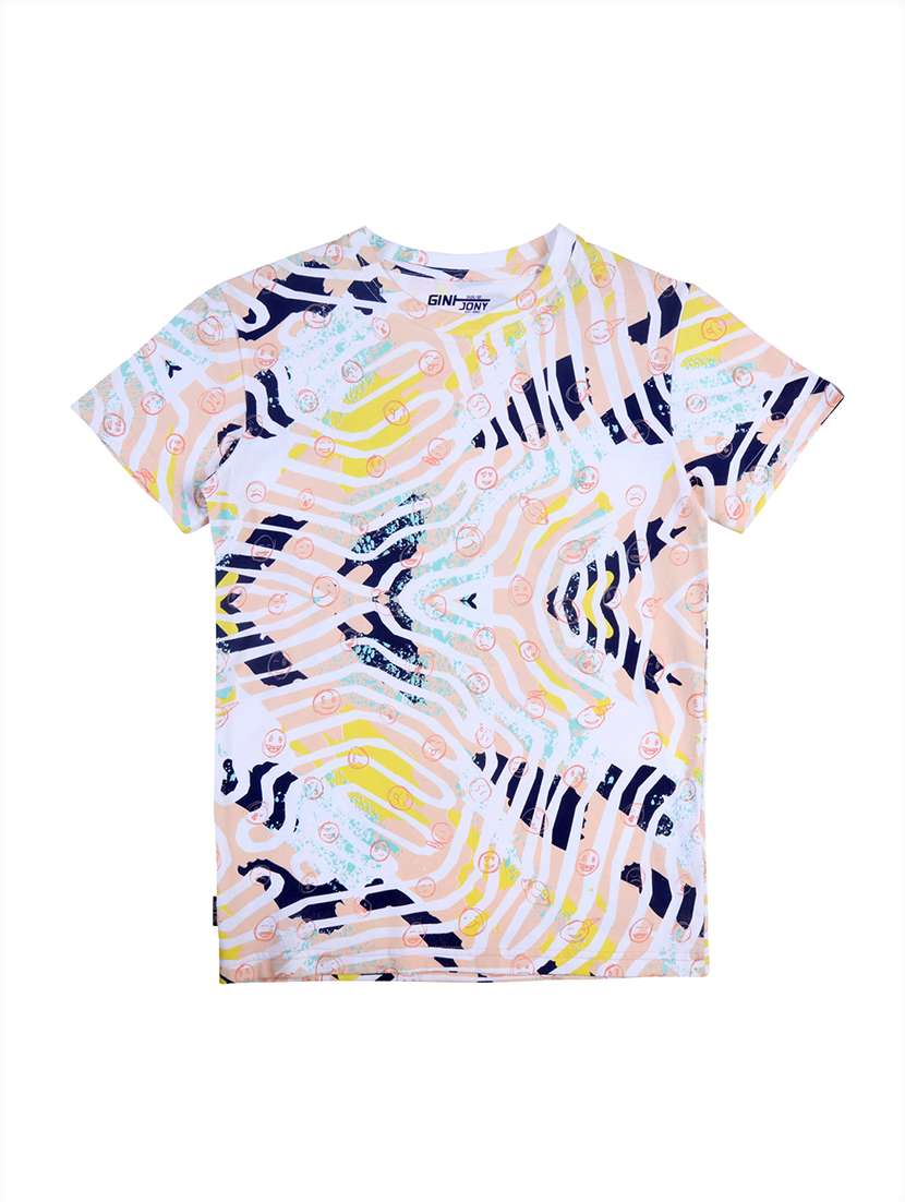 round neck printed tee  