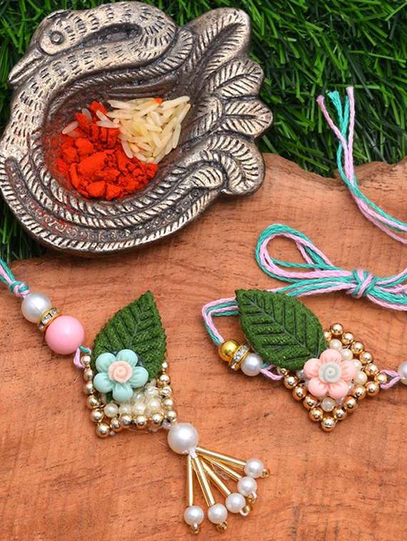 gold null rakhi set - 17887172 - Zoom Image - 0