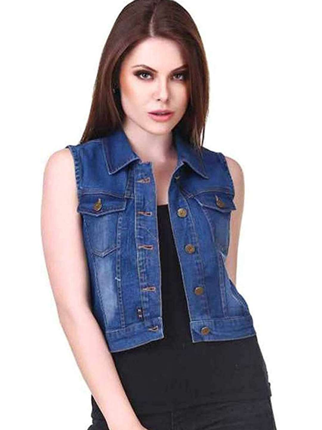 half blue jean jacket