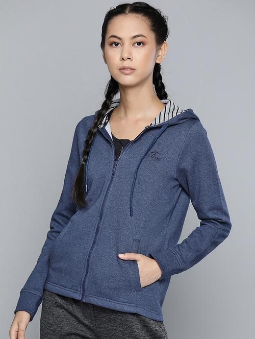 hooded neck solid jacket - 17889796 -  Standard Image - 0