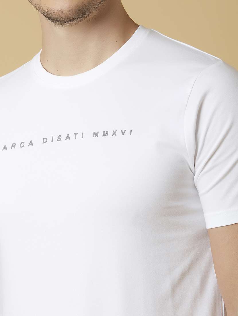 white printed t-shirt - 17889904 -  Standard Image - 5