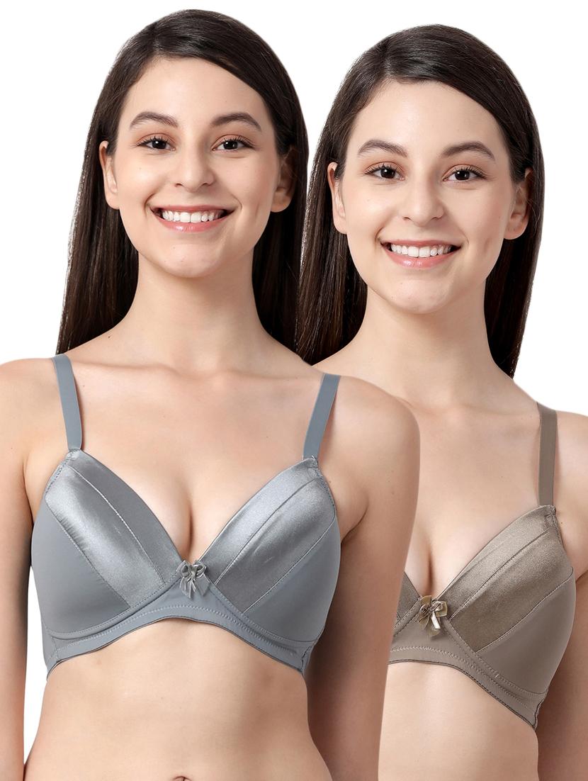 set of 2 solid t-shirt bra - 17890350 - Zoom Image - 0