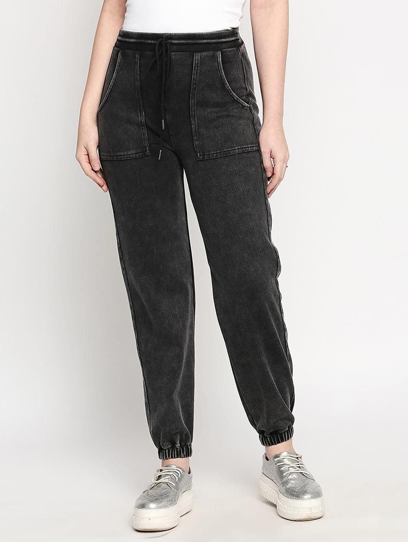 drawstring waist solid jogger - 17894206 -  Zoom Image - 0