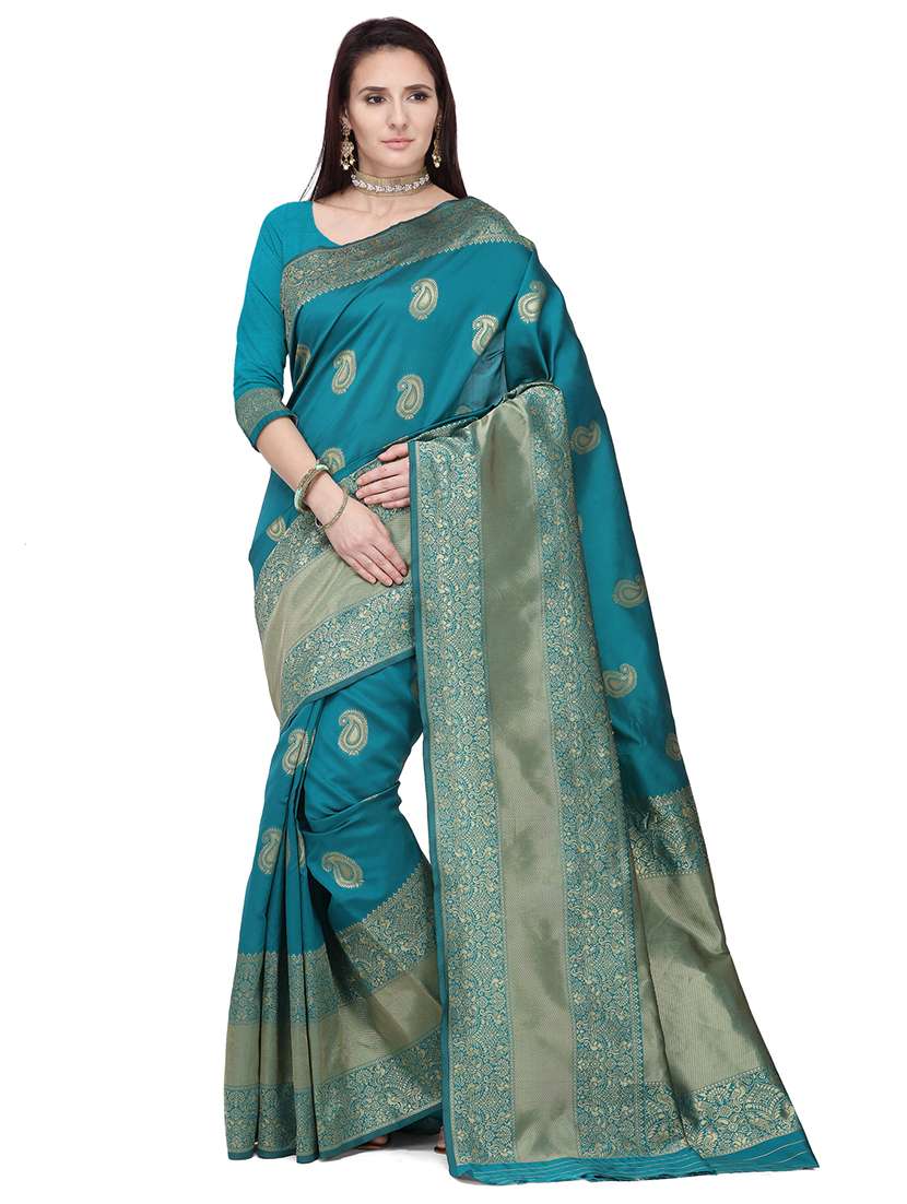 jacquard work banarasi saree - 17895793 - Zoom Image - 0