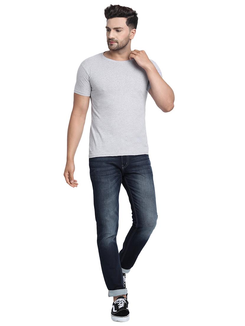 grey solid t-shirt - 17896063 - Standard Image - 3