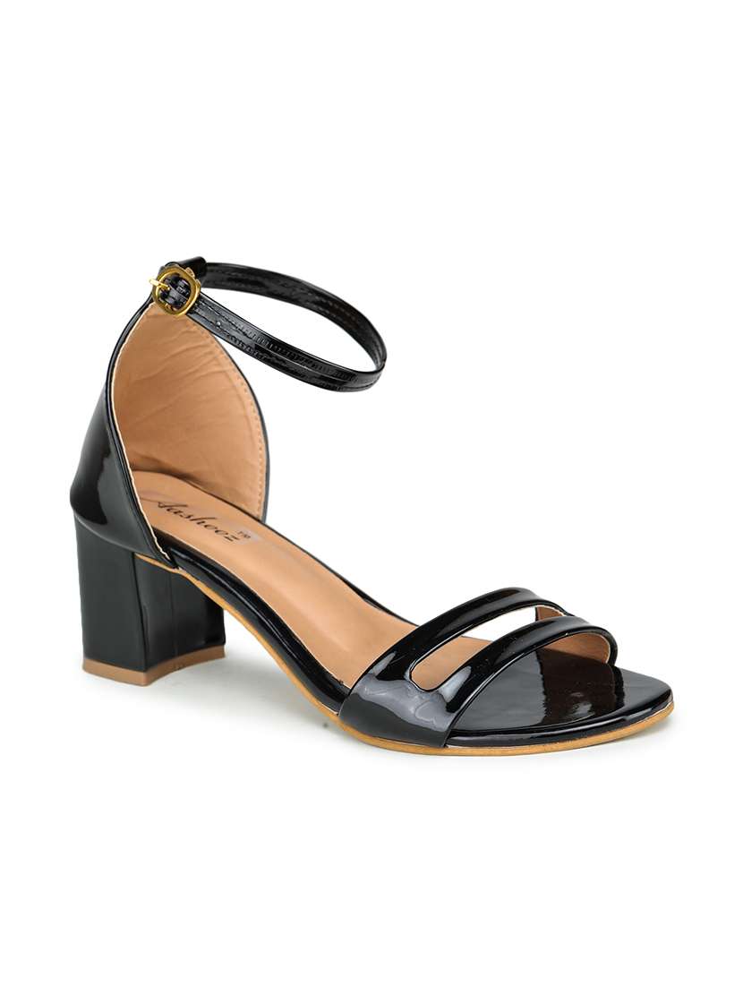black synthetic closed back sandals - 17896540 - Zoom Image - 0