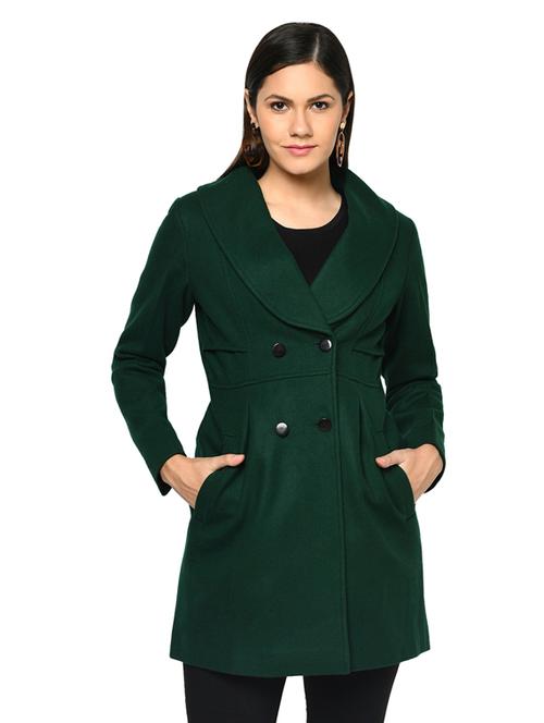 double breasted solid trench/overcoat coat - 17896904 -  Standard Image - 0
