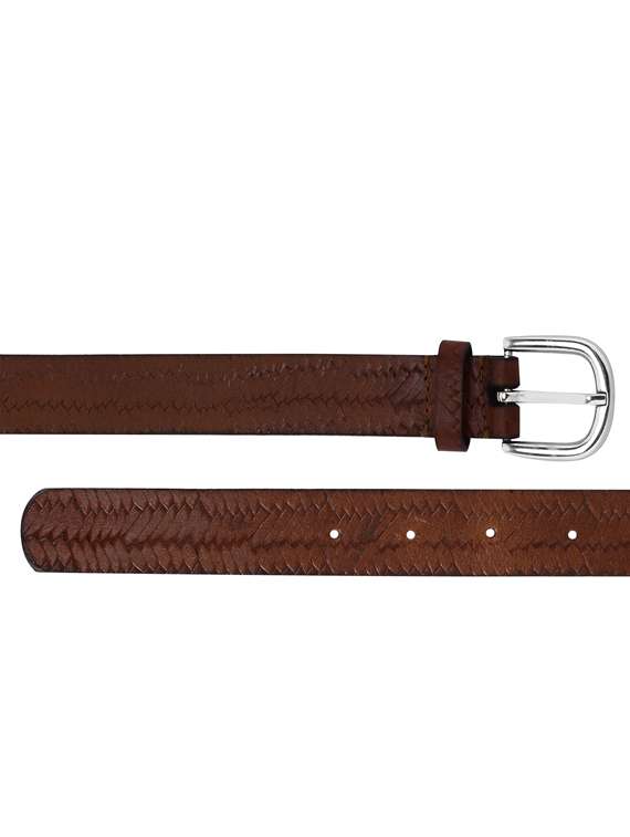 brown leather belt - 17897230 - Standard Image - 3