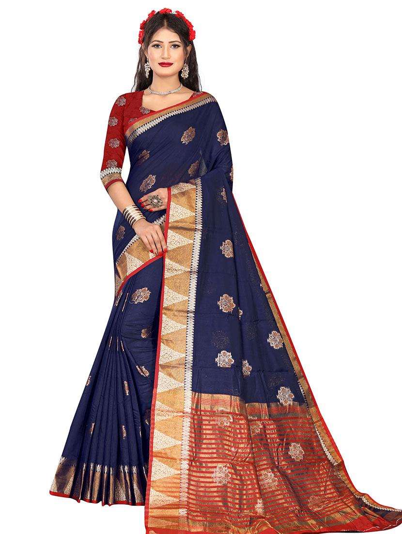 women's banarasi saree with blouse - 17897424 - Zoom Image - 0