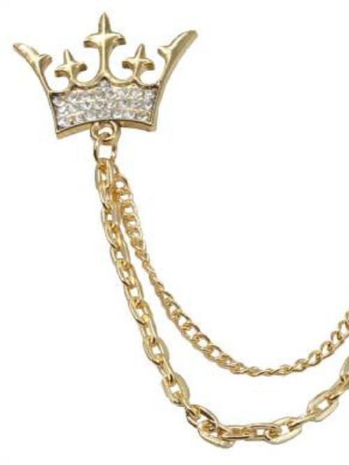 gold metal brooch - 17900066 -  Standard Image - 0