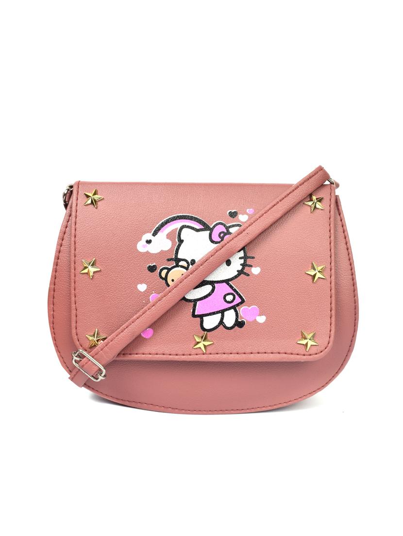 pink leatherette (pu) sling bag - 17900155 - Zoom Image - 0
