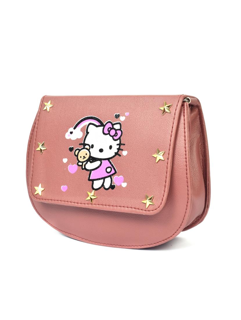 pink leatherette (pu) sling bag - 17900155 - Standard Image - 3