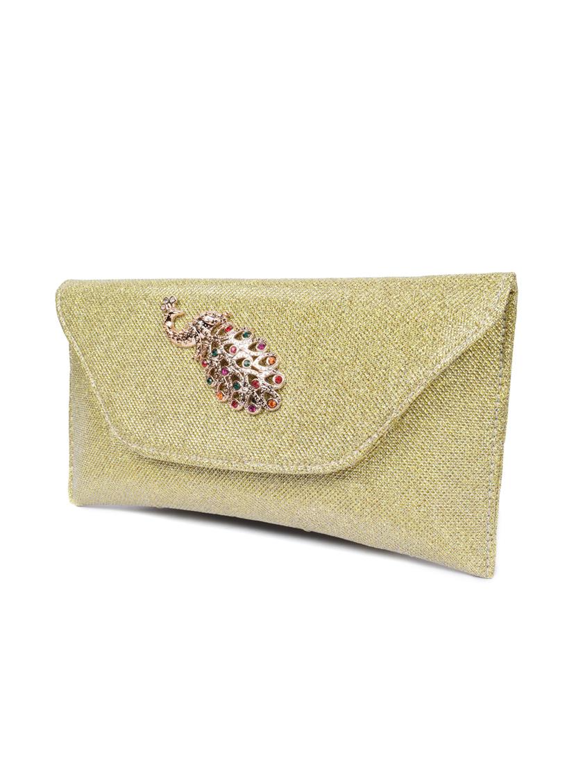 gold leatherette (pu) sling bag - 17900157 - Standard Image - 3