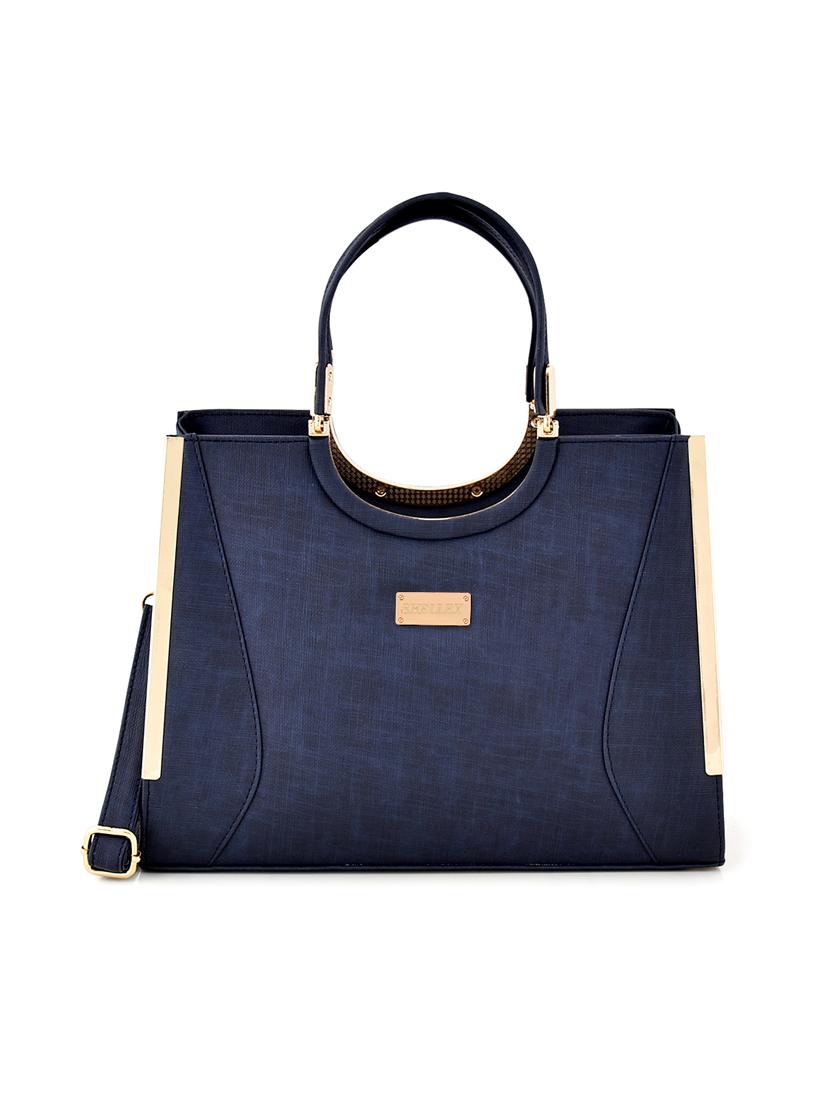 blue leatherette (pu) handbag - 17900266 - Zoom Image - 0
