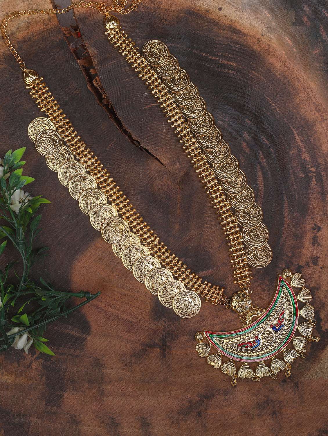 Gold Plated Designer Necklace Set 