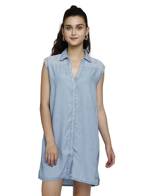 women's shirt mini dress - 17901085 - Standard Image - 0
