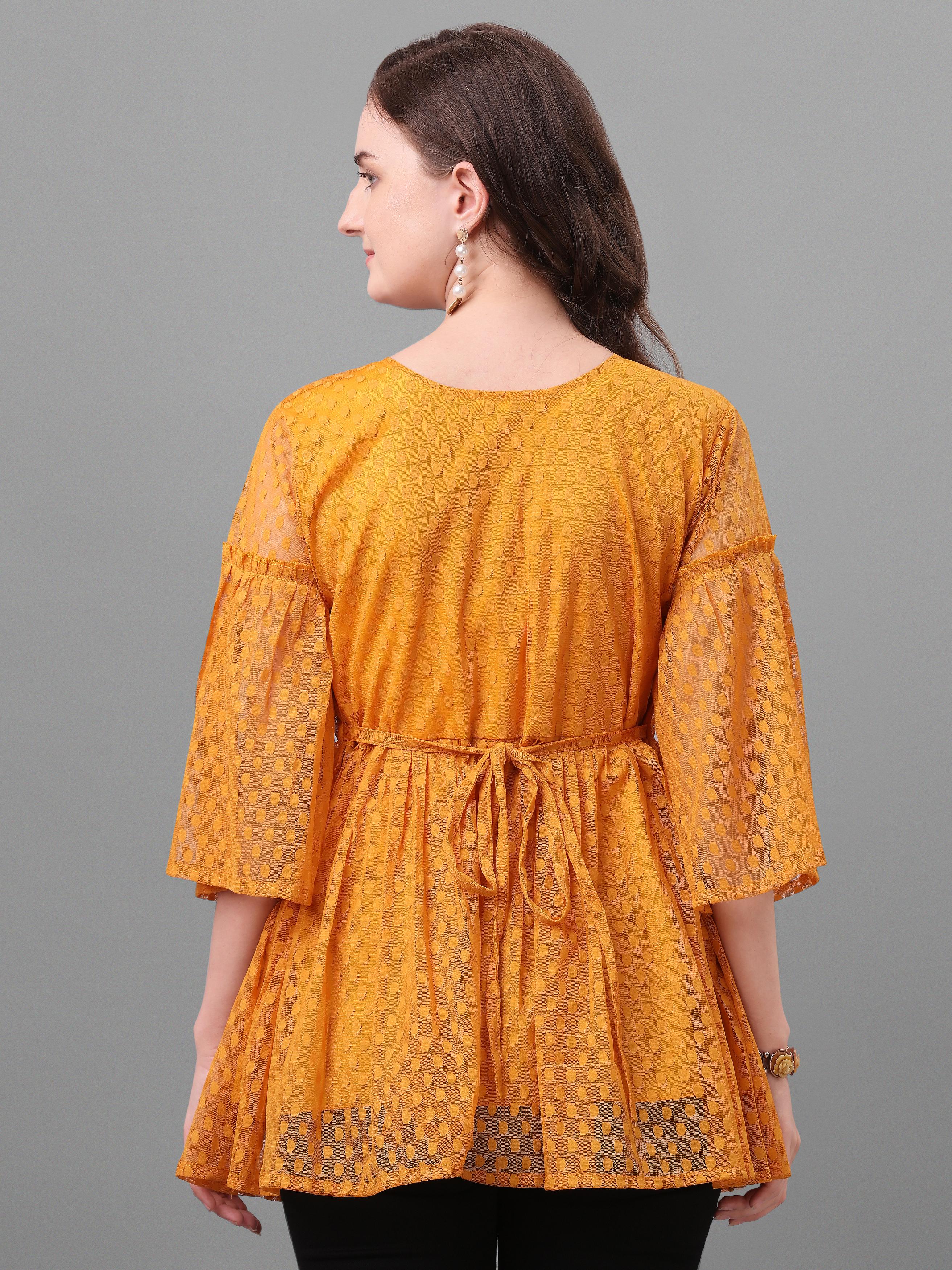 kimono sleeves round neck top relaxed - 17901242 - Standard Image - 3