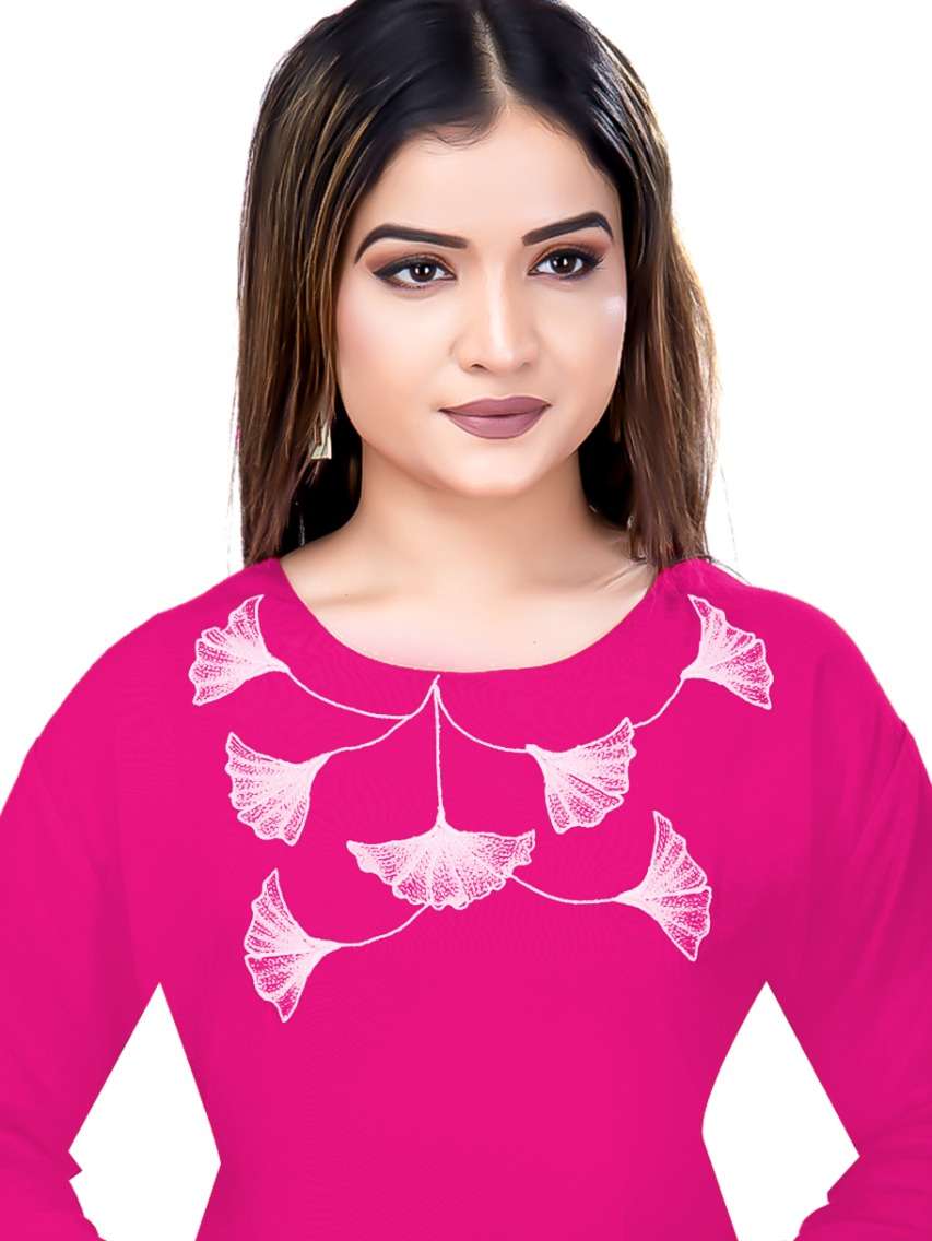 rayon embroidery kurti in 5 colour  - 17901748 -  Zoom Image - 0