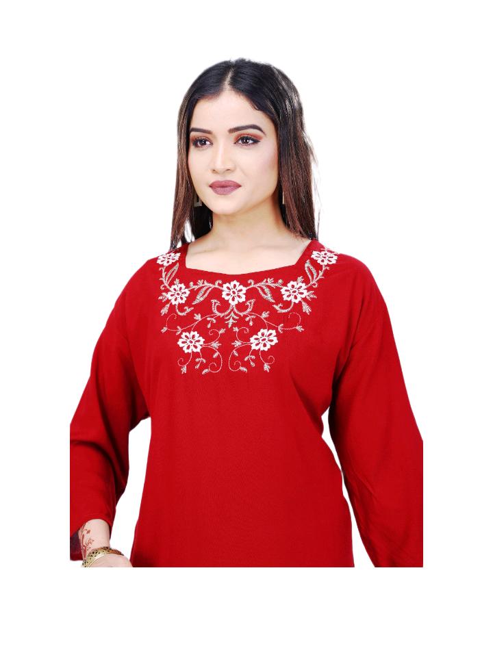 rayon embroidery kurti in 5 colour - 17901773 - Zoom Image - 0