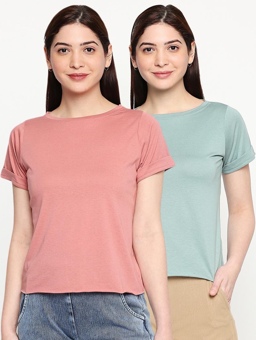 set of 2 solid tee - 17902187 - Zoom Image - 0
