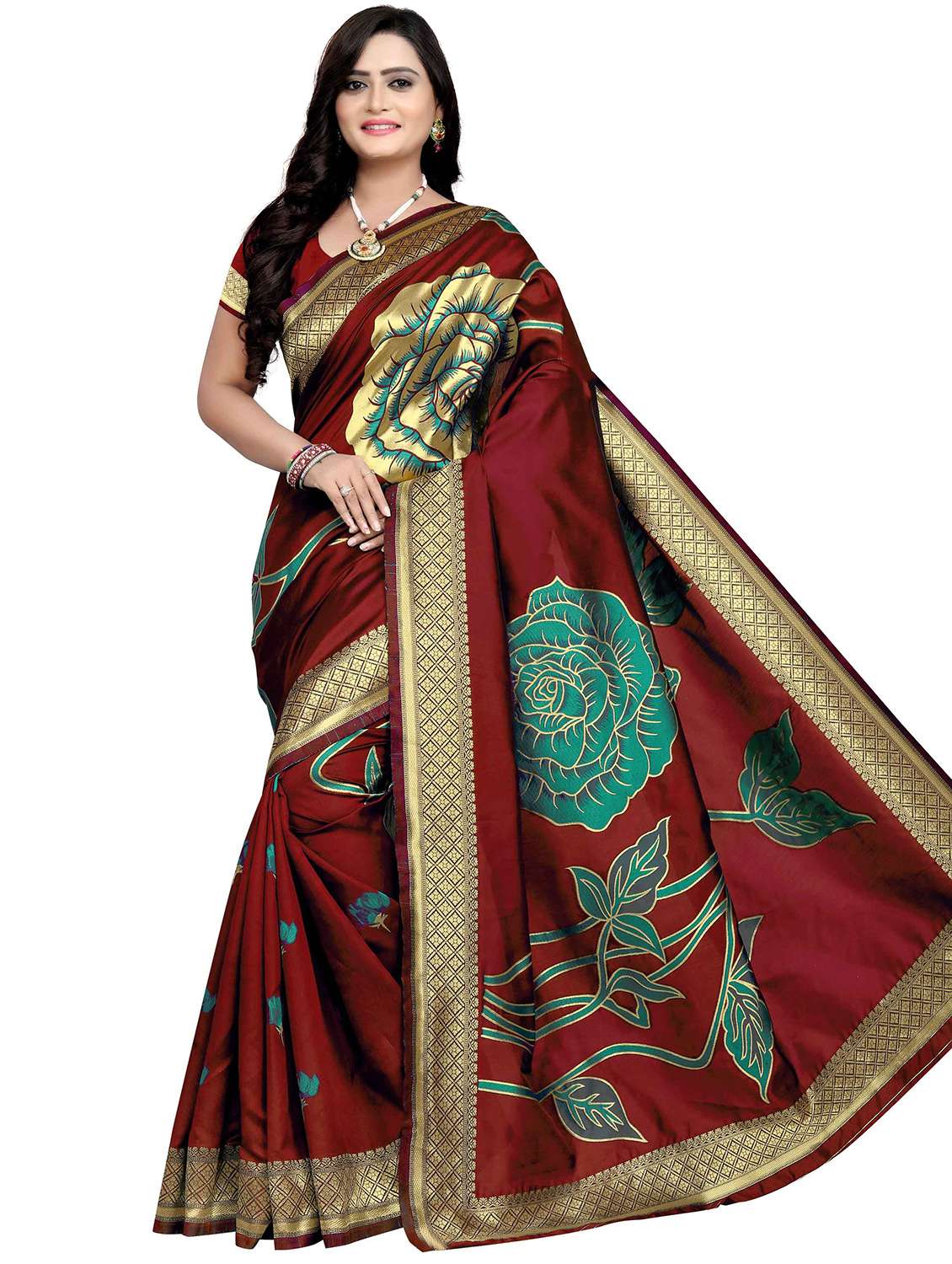zari woven banarasi saree with blouse - 17902962 - Zoom Image - 0