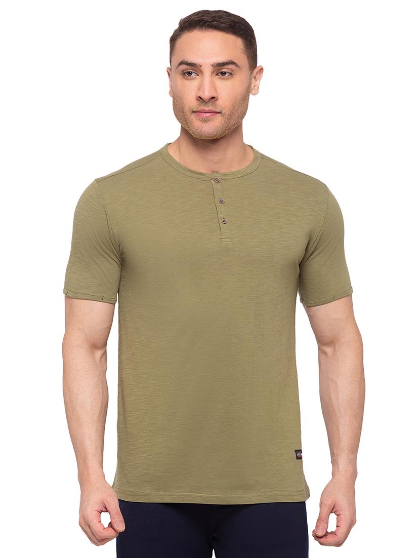 olive melange t-shirt - 17904857 - Zoom Image - 0