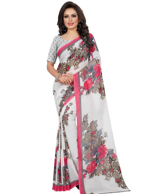 floral printed saree - 17906300 -  Standard Image - 0
