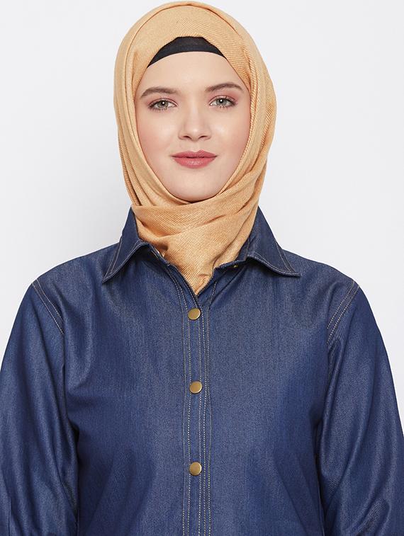 solid a-line cloaks & abaya - 17906778 - Standard Image - 3