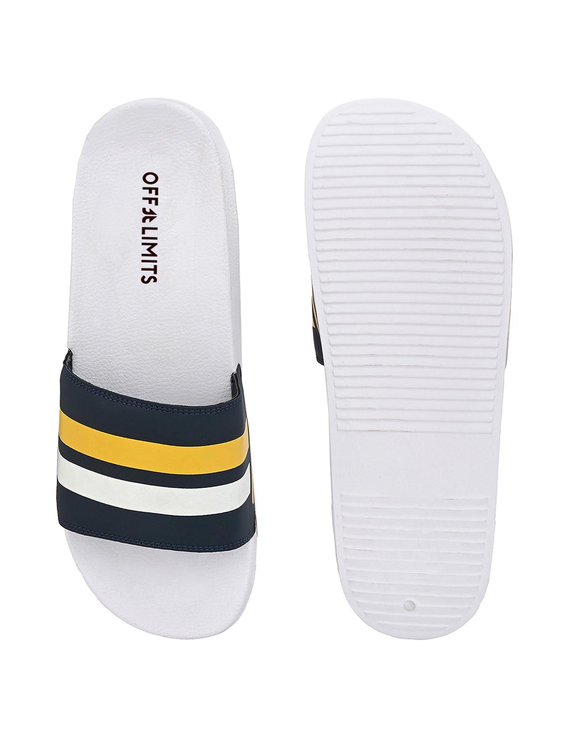 yellow striped flip flop - 17907568 - Standard Image - 3