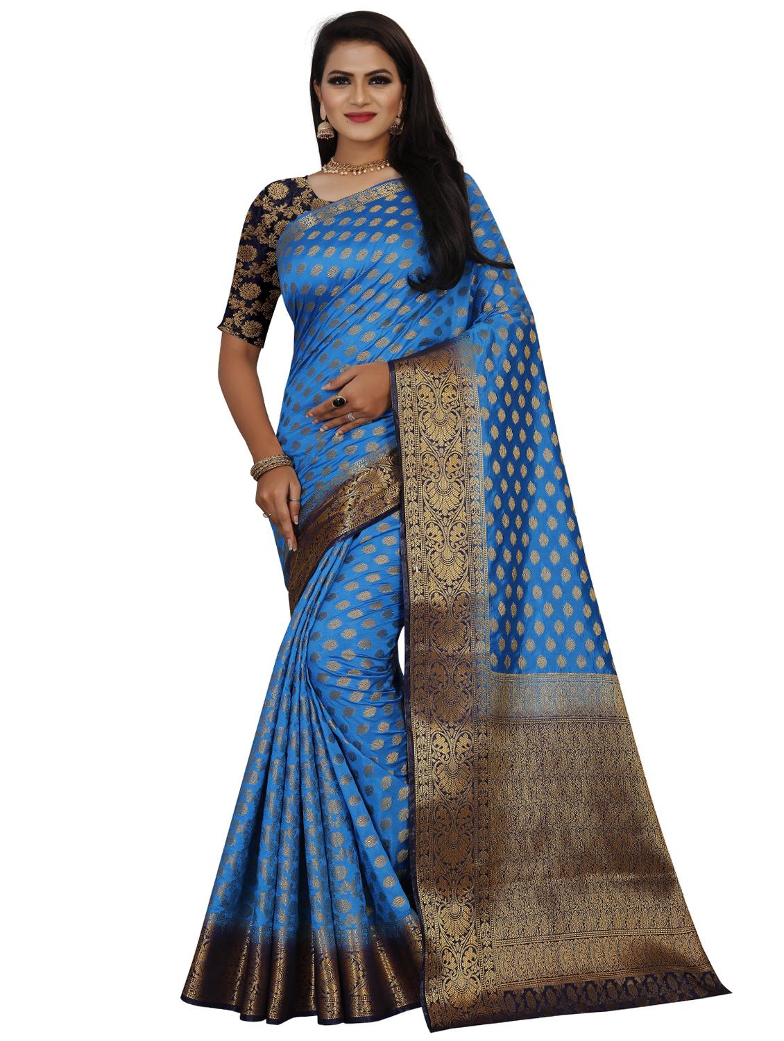 zari work kanjivaram saree - 17907627 - Zoom Image - 0