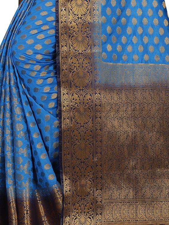 zari work kanjivaram saree - 17907627 - Standard Image - 3
