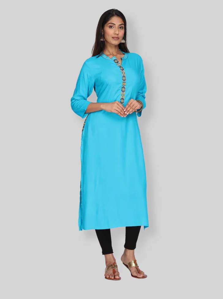 leeve length three-fourth sleeves pattern printed - 17907871 - Standard Image - 3