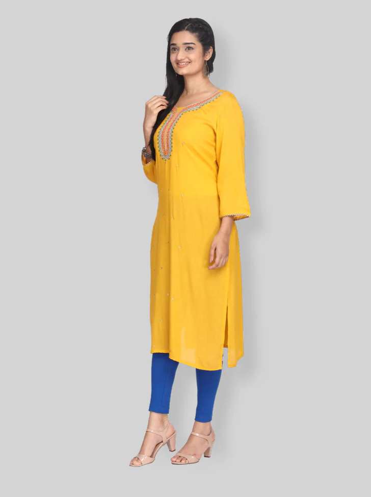 leeve length three-fourth sleeves pattern printed - 17908037 - Standard Image - 3