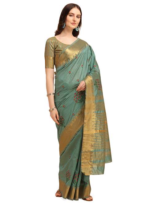 women's banarasi saree with blouse - 17908133 - Standard Image - 0