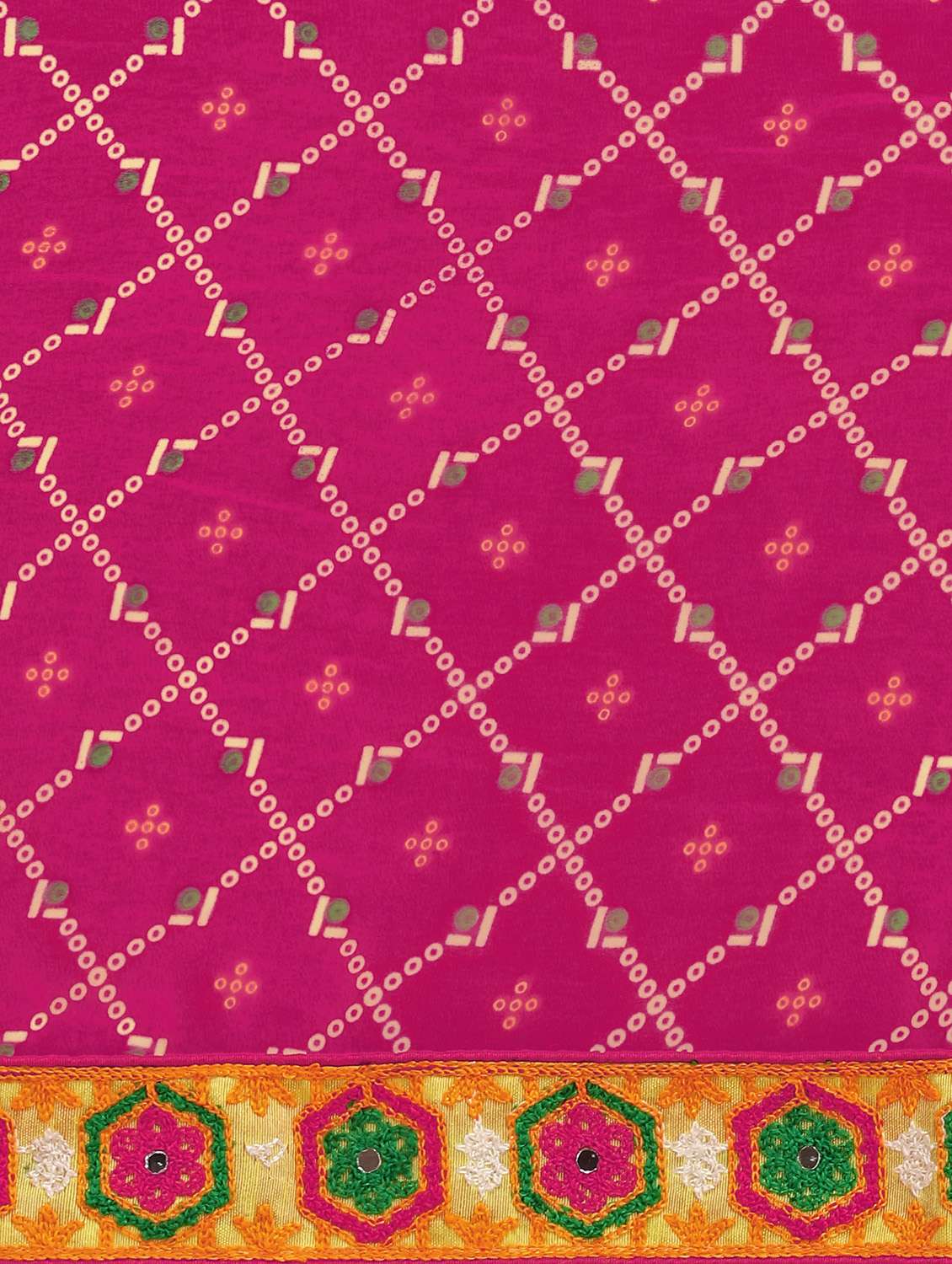 women's bandhani pink colored saree - 17908154 -  Standard Image - 3