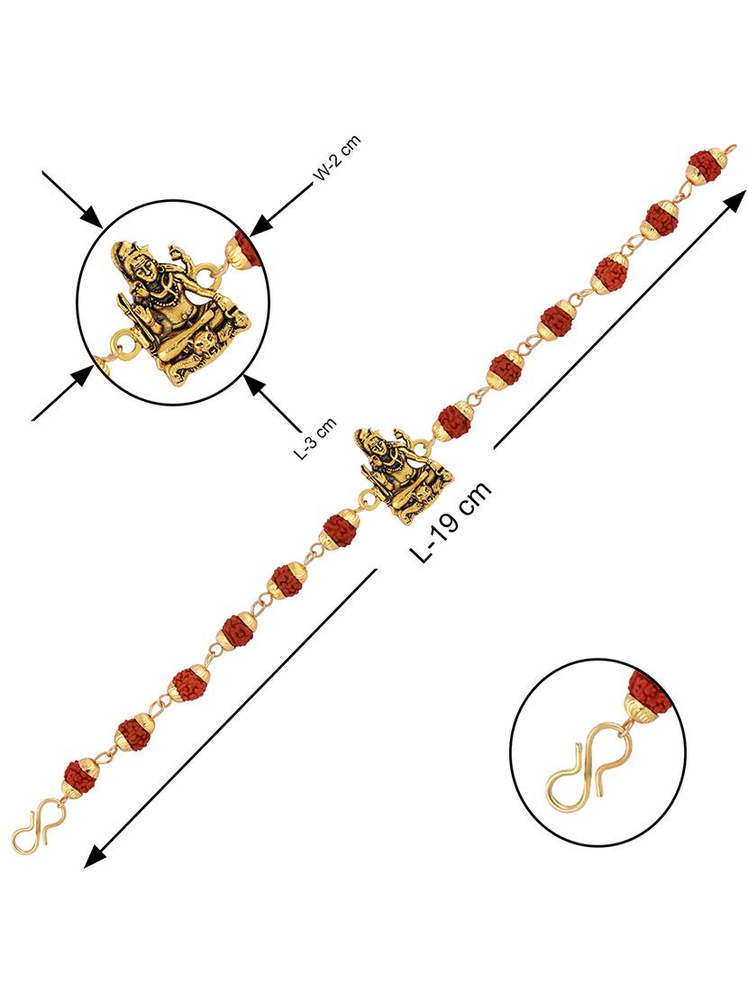 set of 2 rakhi with roli chawal and greeting card - 17909925 - Standard Image - 3