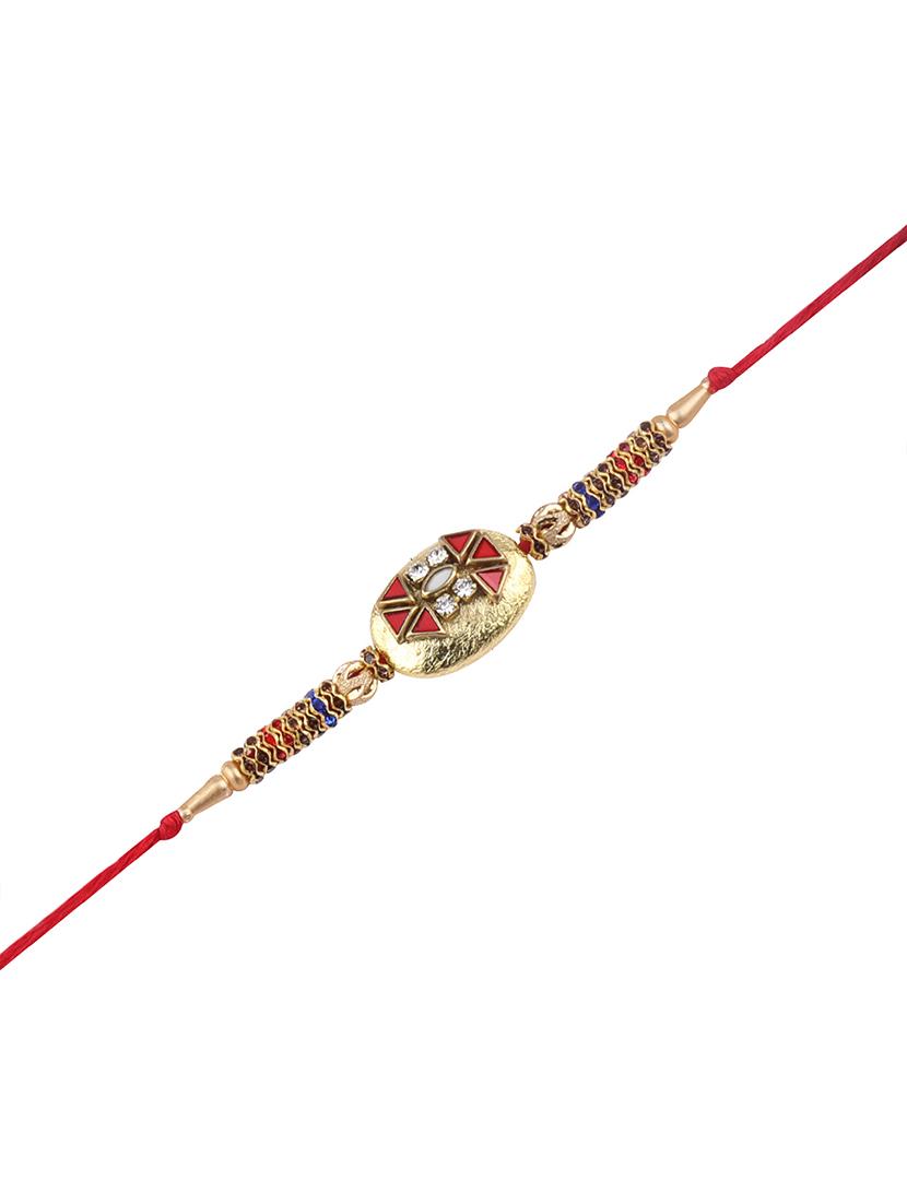 pack of 2 rakhi with roli chawal & greeting card - 17910050 - Standard Image - 3