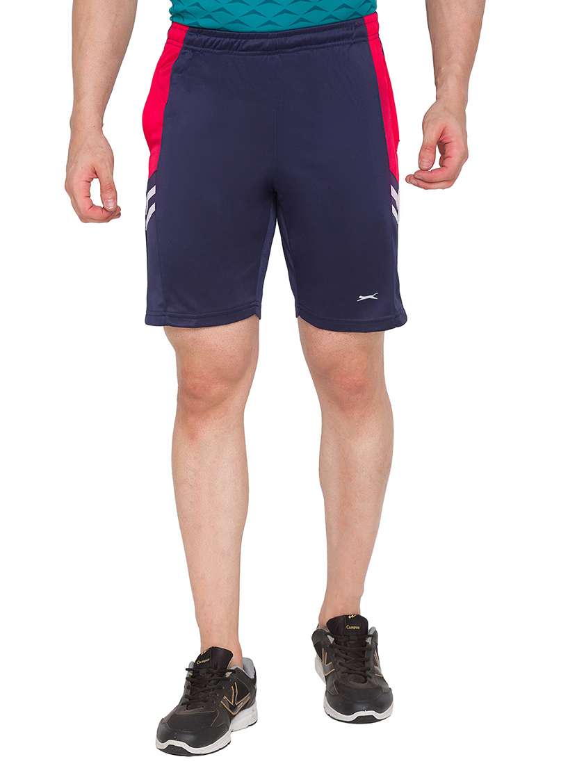 navy blue side taped shorts - 17911104 - Zoom Image - 0