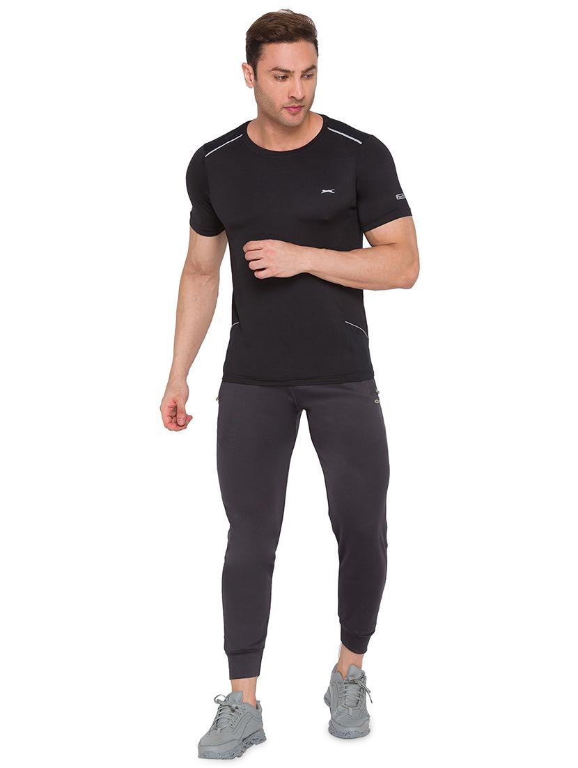 grey solid jogger - 17911113 - Standard Image - 3