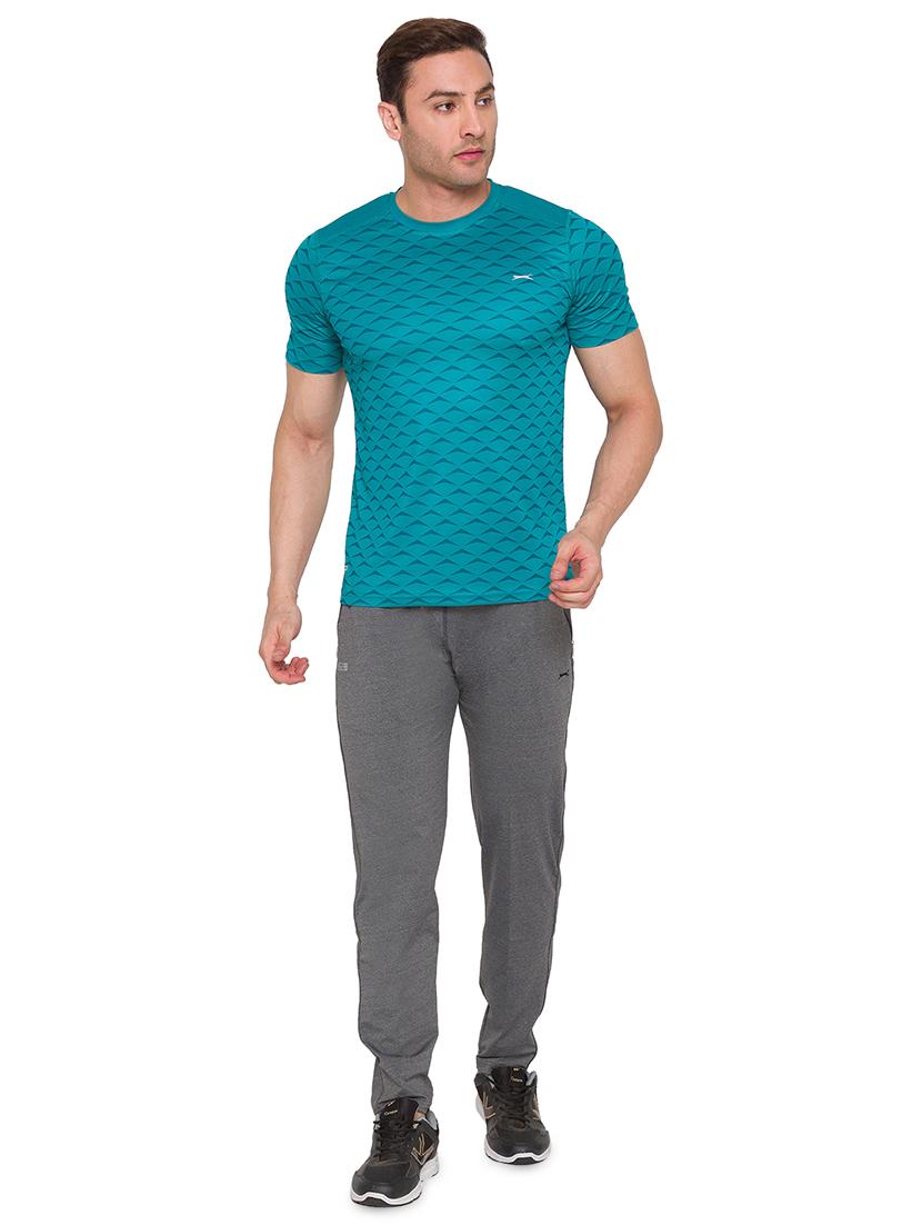 grey solid full length track pant - 17911120 - Standard Image - 3