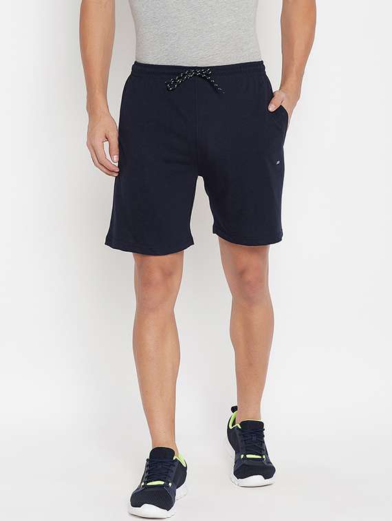 navy blue solid shorts - 17911264 - Zoom Image - 0