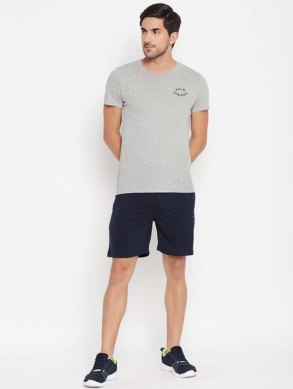 navy blue solid shorts - 17911264 - Standard Image - 3