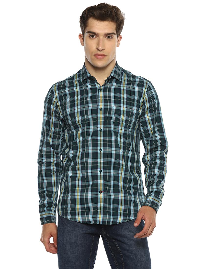 mens checks casual shirt - 17911621 - Zoom Image - 0