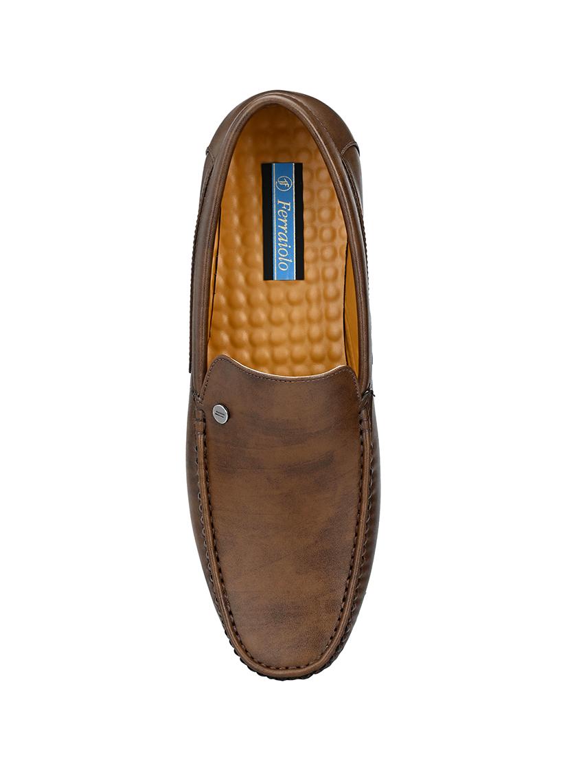 brown tpr slip on loafers - 17912099 - Standard Image - 3