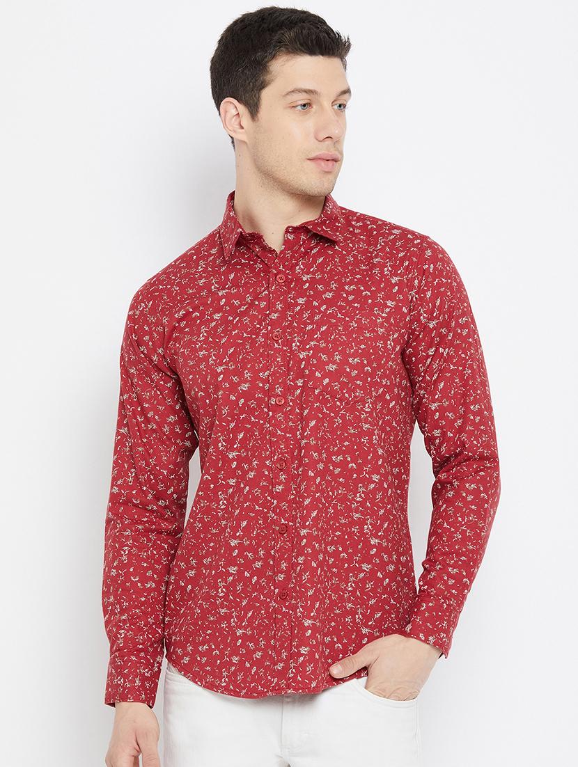 red printed casual shirt - 17912148 - Zoom Image - 0