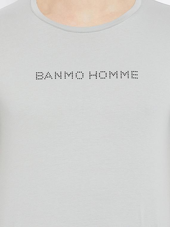 grey printed cut & sew t-shirt - 17912176 - Standard Image - 3