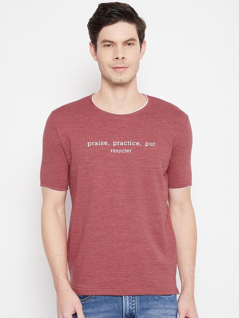 red printed t-shirt - 17912180 - Zoom Image - 0