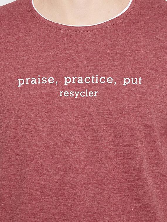 red printed t-shirt - 17912180 - Standard Image - 3
